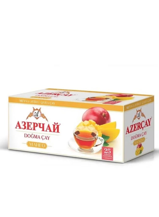 AZERCAY Mango Flavored Black Tea - 25 Tea Bags - Image 1
